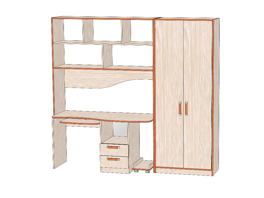 Комплект мебели Джуниор вариант №7 - Дуб Атланта Комплект мебели Джуниор вариант №7 - Дуб Атланта