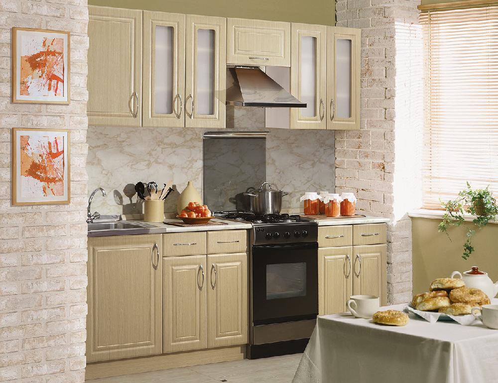 Кухня МДФ ПВХ (Модерн 15,Т2) - Белый, Классика 1, Т5, Лен светлый MCW00670271