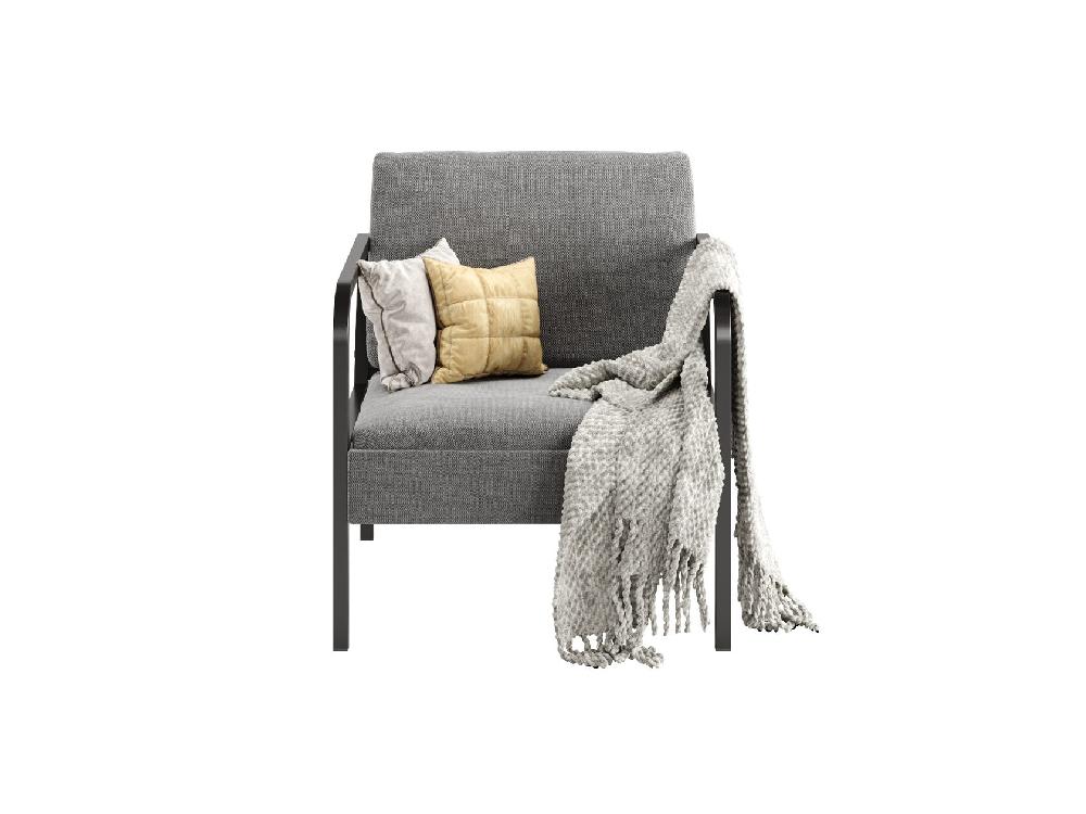 MEZA Кресло 80х64х66 см - свело-серый