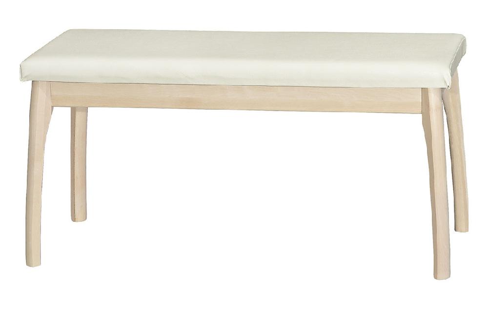Скамья для прихожей /мягкая - Бесцветный (Лак) / MORGAN CREAM