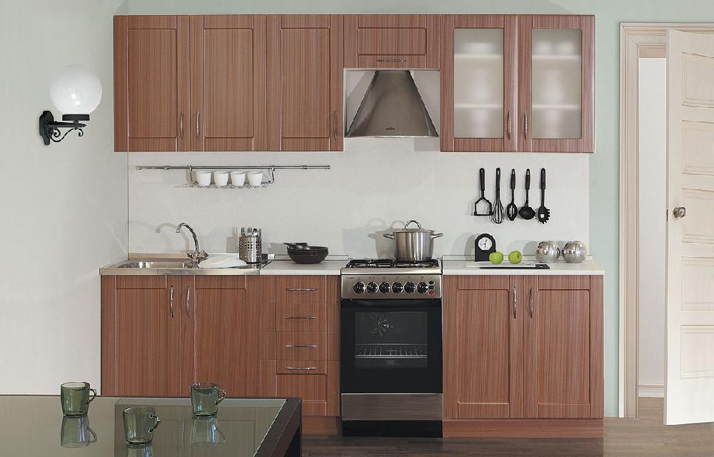 Кухня МДФ ПВХ (Модерн новый) №1 2,1м - Белый, Модерн Новый, Штрокс коричневый