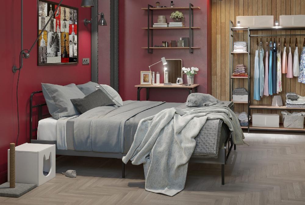 MEZA PLUS Каркас кровати160х200 см - чёрный