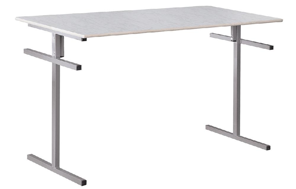 Стол под скамью (1200х800х760) - Светлый мрамор