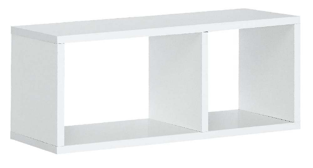 Полка №8 "Двойной КУБ" - Белый жемчуг 81005М