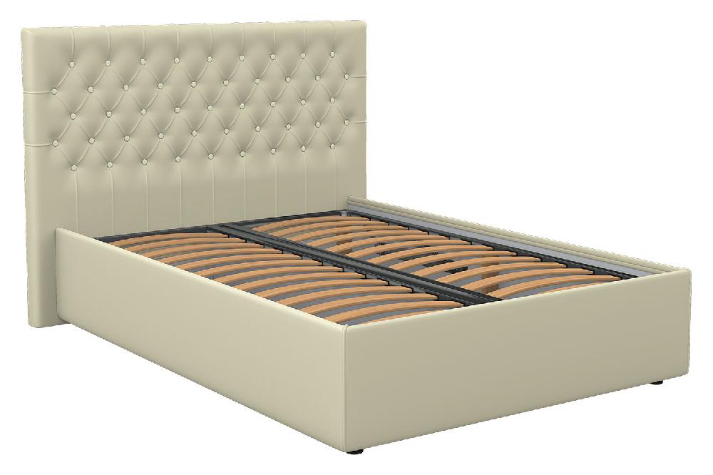 Тахта 1,6 Новинка-2 (с подъёмным мех. и поликами) - MORGAN CREAM