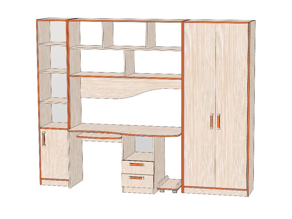 Комплект мебели Джуниор вариант №8 - Дуб Атланта Комплект мебели Джуниор вариант №8 - Дуб Атланта