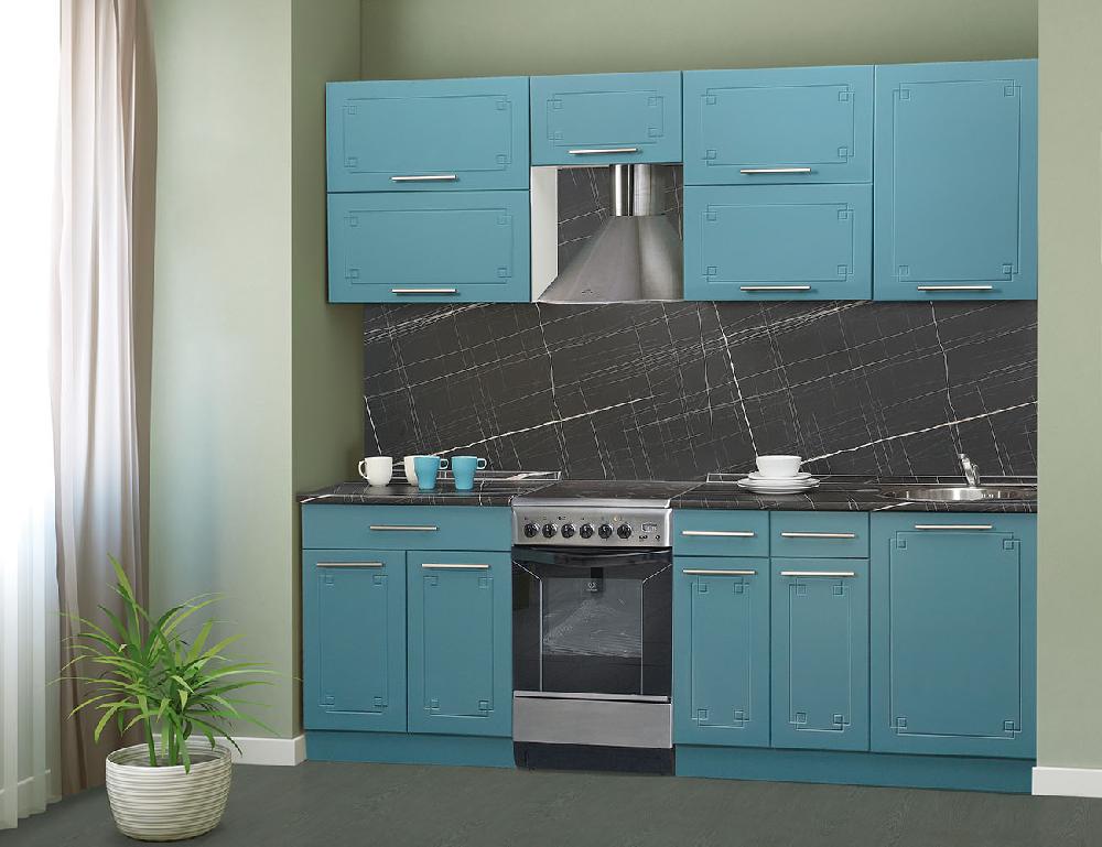 Кухня МДФ ПВХ (Классика 13, Т2) №2 2,3м - Белый, Классика 13, Т2, Сириус SS-008 (матовый)