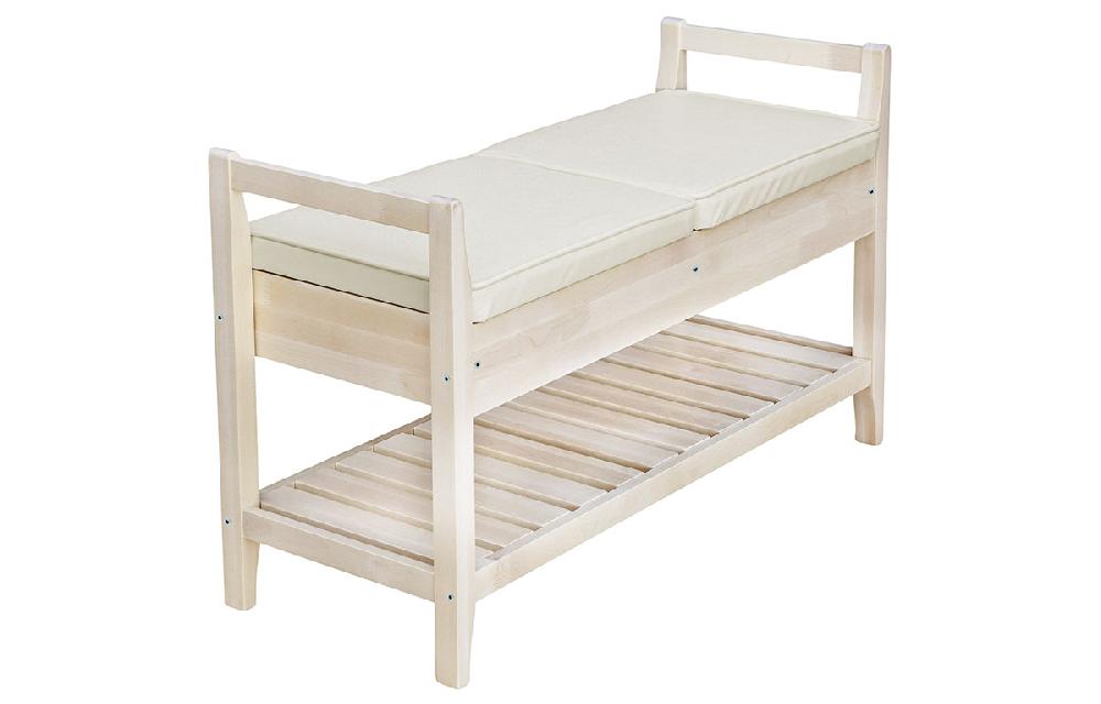 Скамья для прихожей Н - Бесцветный (Лак) / MORGAN CREAM