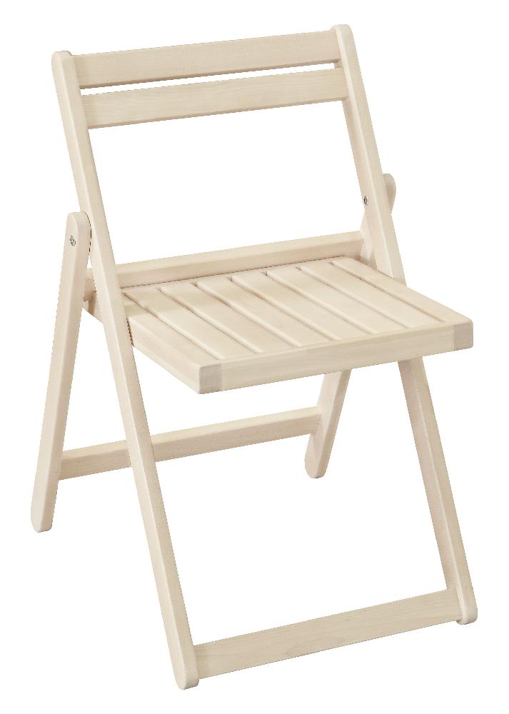 Стул складной - Бесцветный (Лак)