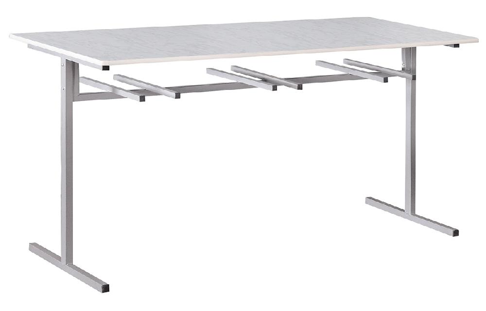 Стол (1500) 1500х800х760 - Светлый мрамор