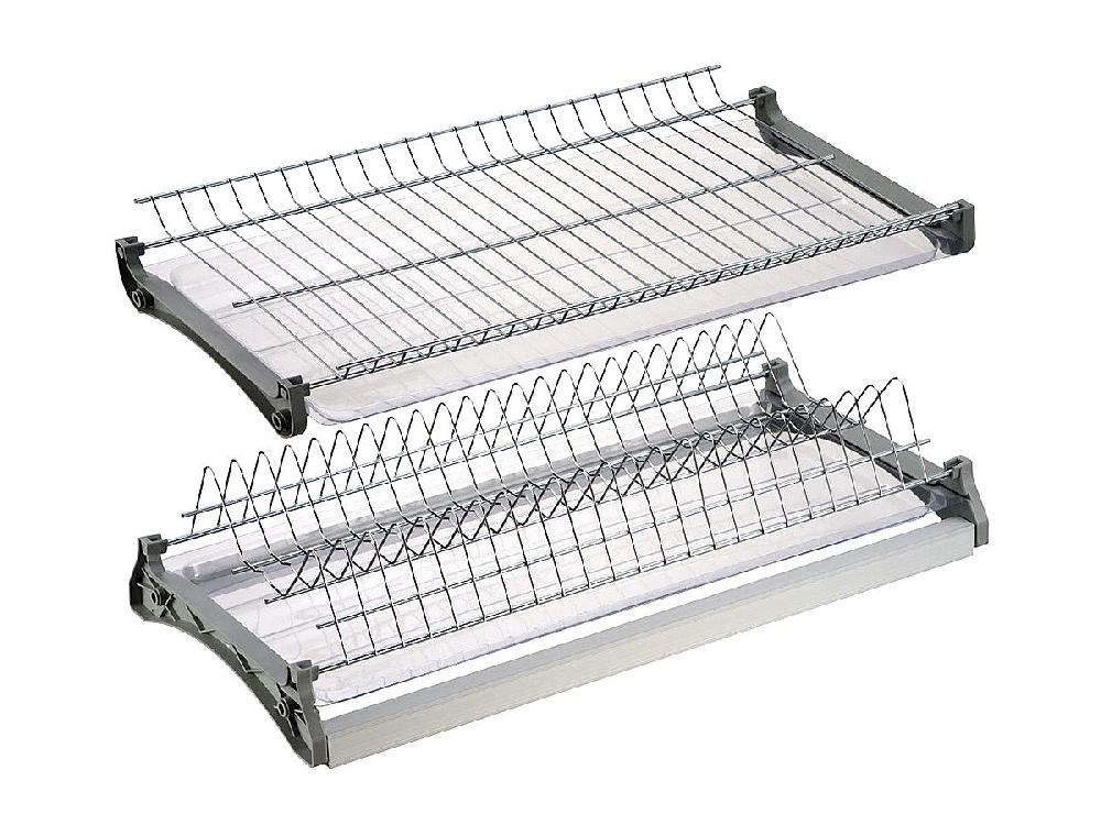 Посудосушитель 2-х уровневый, нержавеющая сталь