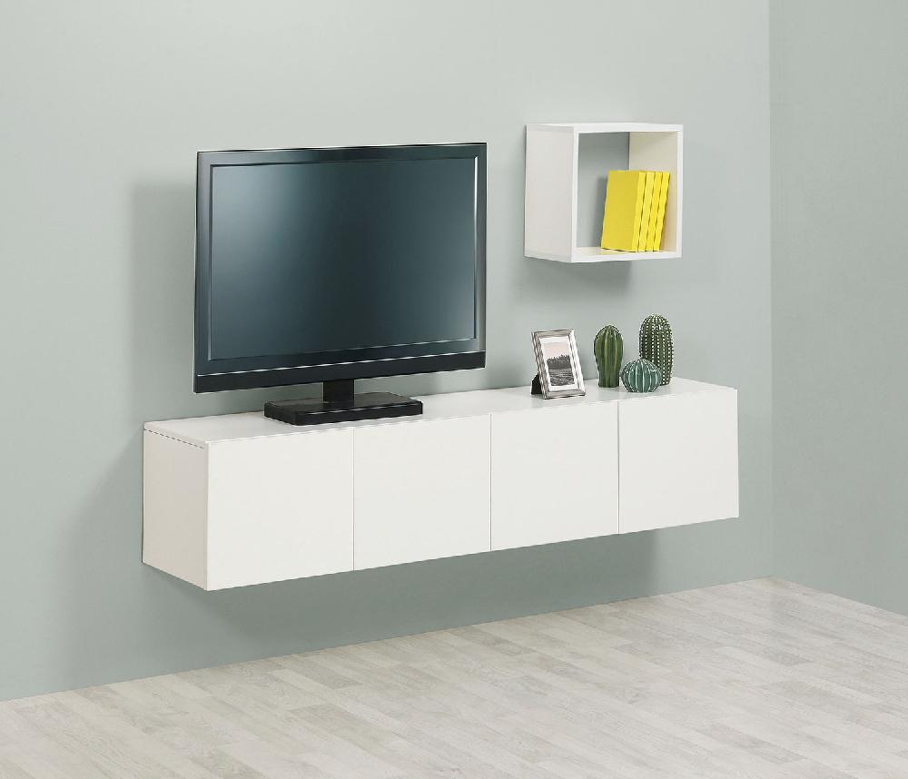 Тумба ТВ навесная - Белый жемчуг 81005М, Белый жемчуг 81005М