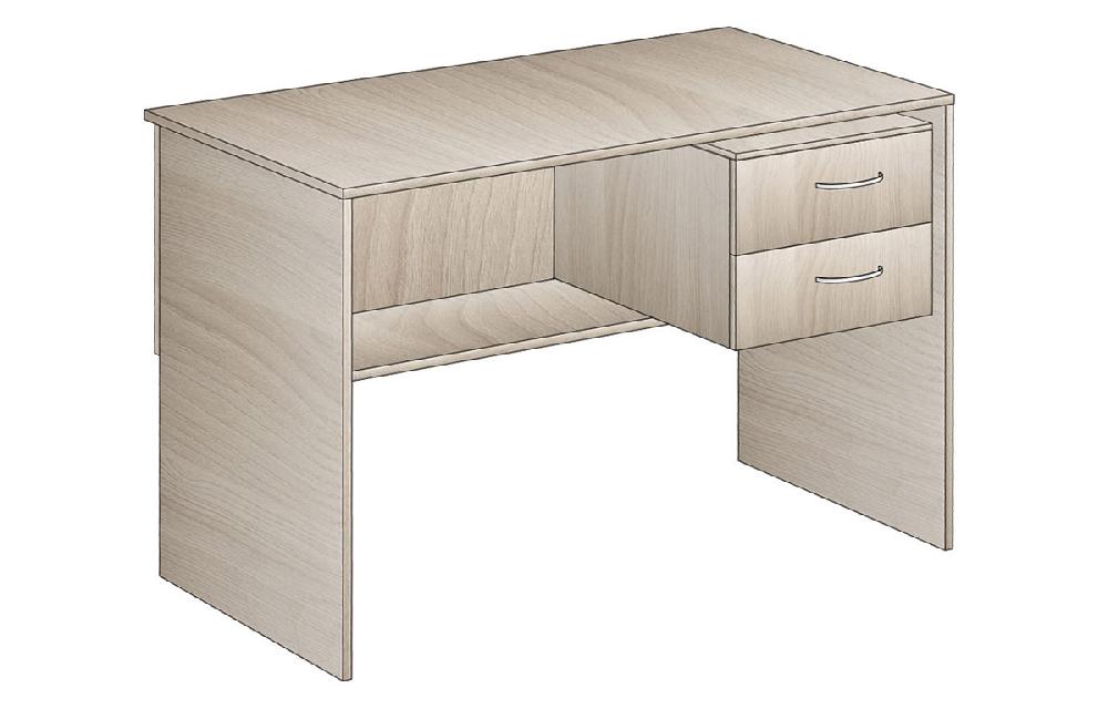 Стол преподавателя с подвесной тумбой 1200х600х760 - Венге, Венге