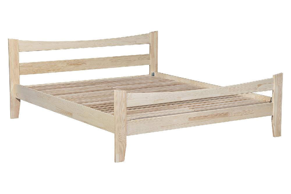 Кровать Массив-3Н 1,6 - Бесцветный (Лак)