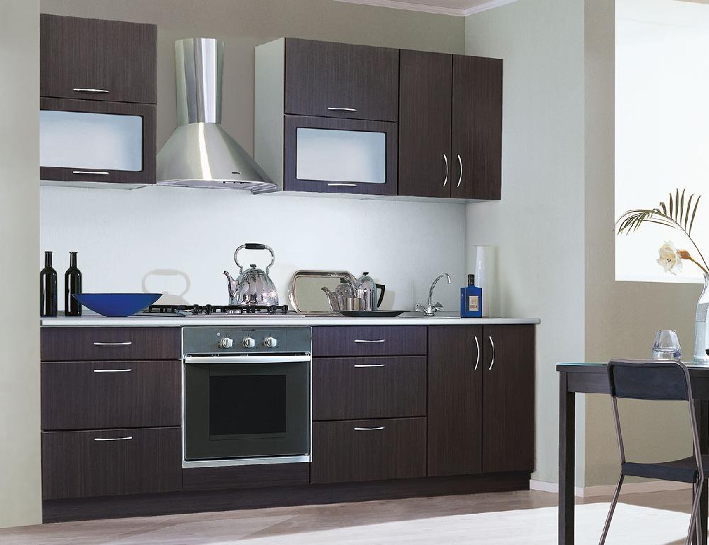 Кухня МДФ ПВХ №4 2,4м - Белый, Мыло, Шая  SE-031, Стекло Матовое