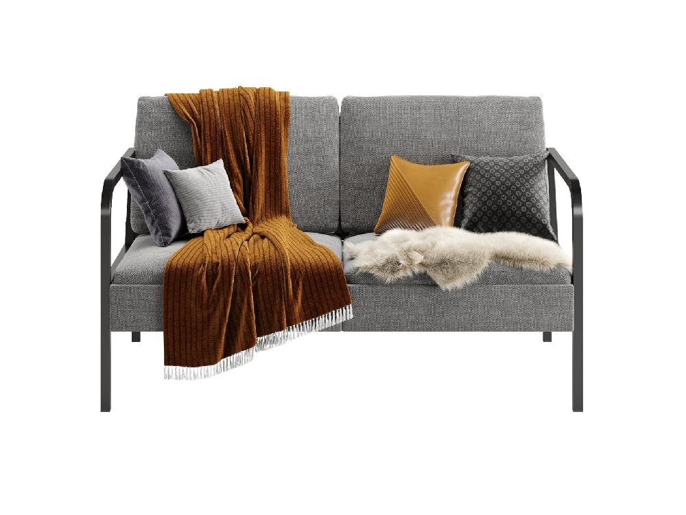 MEZA Софа двухместная 80х123х66 см - свело-серый